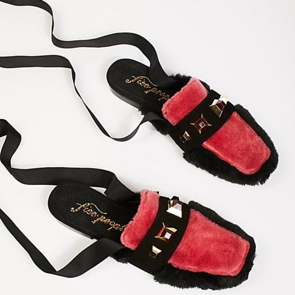 NEW size 9/40 FREE PEOPLE Parisian Wrap Loafers - Picture 2 of 9